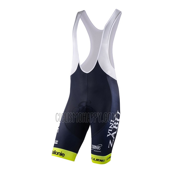 Wanty-Gobert Cycling Team Cycling Jersey Bib Short 2022 Short Sleeve White Blue